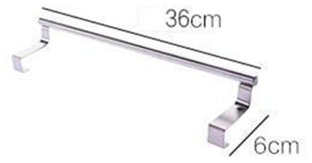 Keuken multifunctionele Roestvrij Staal Enkele Handdoekenrek Kastdeur Terug Rag Hanger Badkamer Handdoek Bar 2