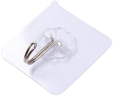 Keuken Naadloze Zelfklevende Haak Badkamer Transparante Muur Opknoping Haak Muur Deur Sterke Nail-Gratis Kleine Haak 1stk