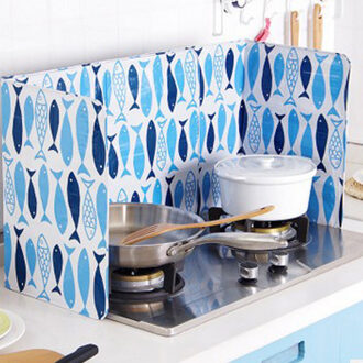 Keuken Olie Aluminiumfolie Plaat Gasfornuis Olie Ploetert Schermen Keuken Gereedschap Koken Isoleren Splash Proof Stootplaat h02