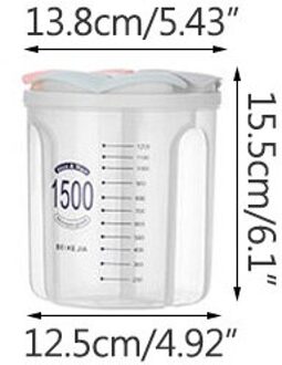 Keuken Opbergdoos Voedsel Opbergdoos Keuken Benodigdheden Graan Opslagtank Vochtbestendige Verzegelde Blikken Transparante Organisatoren