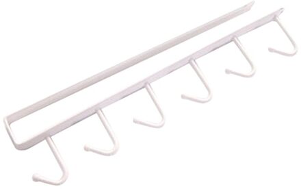 Keuken Opbergrek Kast Opknoping Haak Kleren Glas Mok Plank Hanger Kledingkast Organizer Houder Ganchos Pared Qe 02