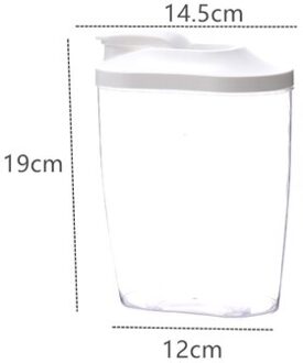 Keuken Opslagtank Verzegelde Tank Opbergdoos Compartiment Transparante Doos Plastic Voedsel Opbergdoos