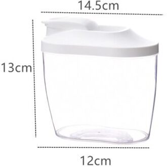 Keuken Opslagtank Verzegelde Tank Opbergdoos Compartiment Transparante Doos Plastic Voedsel Opbergdoos