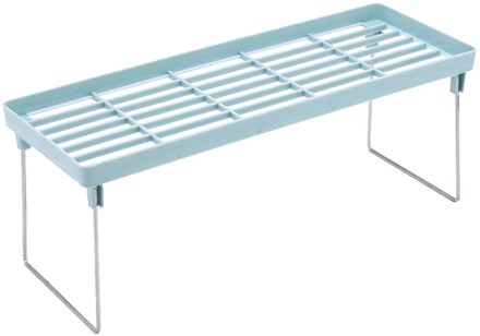 Keuken Opvouwbare Opbergrek Kunststof Plank Organisator Voor Keuken Aroma Keuken Organisator Rack Kookgerei Kruidkruik Houder Blauw