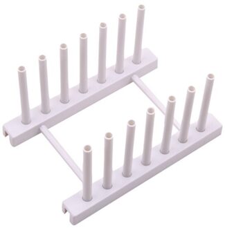 Keuken Organisator Pot Deksel Rack Plastic Lepel Houder Pot Deksel Plank Koken Afdruiprek Pan Cover Stand Keuken Accessoires wit