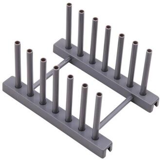 Keuken Organisator Pot Deksel Rack Roestvrij Stalen Lepel Houder Pot Deksel Plank Koken Afdruiprek Pan Cover Stand L9 grijs