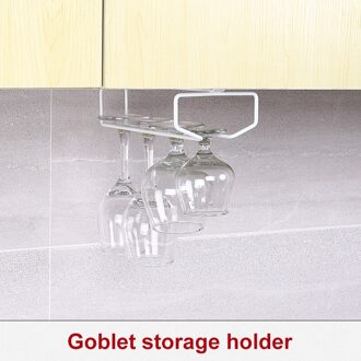 Keuken Organizer Cup Spatel Haak Kast Opknoping Plank Papieren Handdoek Houder Deksel Houden Beker Rack Kast Closet Opslag Hanger Goblet houder