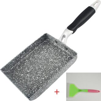 Keuken Pan Vierkante Non-stick Gebakken Eieren Pannen Japanse Stijl Koekenpan Gebakken Eieren Pannen Maker Ontbijt Pot mini Fornuis Pan Pot met spatula E