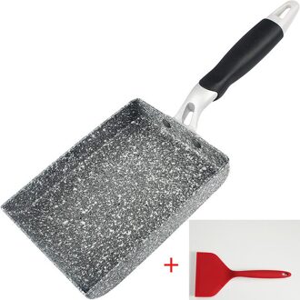 Keuken Pan Vierkante Non-stick Gebakken Eieren Pannen Japanse Stijl Koekenpan Gebakken Eieren Pannen Maker Ontbijt Pot mini Fornuis Pan Pot met spatula F
