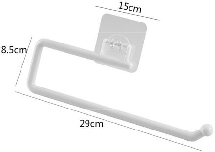 Keuken Papieren Handdoek Rek Roll Papier Hanger Toiletrolhouder Wall Opknoping Plank Punch-Gratis Keuken Badkamer Organizer L 1stk
