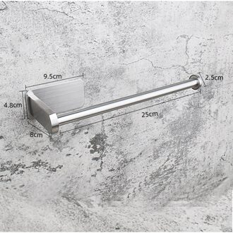Keuken Papierrol Zelfklevend Wall Mount Toiletrolhouder Roestvrij Staal Badkamer Tissue Handdoek Accessoires Rack Houders 25cm