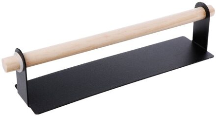 Keuken Papierrolhouder Handdoek Opbergrek Tissue Hanger Kabinet Opknoping Plank zwart