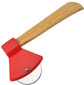 Keuken Pizza Gebak Rooster Cutter Pastei Decor Cutter Plastic Wiel Roller Voor Pizza Pastei Korst Bakken Cutter Gereedschap rood