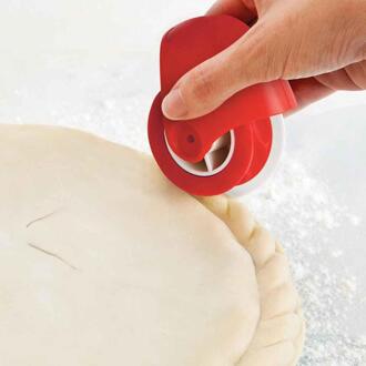 Keuken Pizza Gebak Rooster Cutter Pie Decor Cutter Plastic Wiel Roller Voor Pizza Pastei Korst Bakken Cutter Gereedschap Cd
