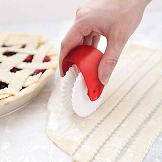 Keuken Pizza Gebak Rooster Cutter Pie Decor Cutter Plastic Wiel Roller Voor Pizza Pastei Korst Bakken Cutter Gereedschap Cd