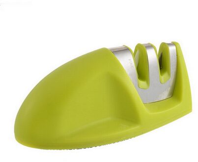 Keuken Quick Professionele Keuken 3 Fasen Messenslijper Antislip Siliconen Rubber groen