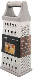 Keuken rasp - 4-zijdig - 20 cm - keukengerei - handrasp - blokrasp