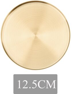 Keuken Roestvrij Staal Opslag Lade Ruimte Saving Organizer Sieraden Display Plaat Ronde Vorm Multifunctionele Badkamer Goud