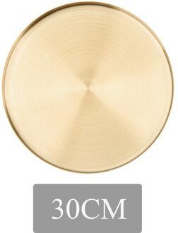 Keuken Roestvrij Staal Opslag Lade Ruimte Saving Organizer Sieraden Display Plaat Ronde Vorm Multifunctionele Badkamer Goud