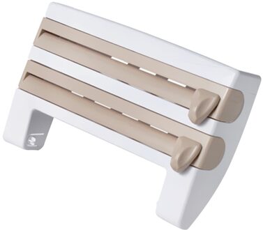 Keuken Roll Dispenser Cling Film Tin Folie Handdoek Houder Rek Wandmontage khaki