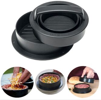 Keuken Ronde Vorm Hamburger Druk Food-Grade Abs Hamburger Vlees Rundvlees Grill Burger Druk Patty Maker Mold Mould Keuken tool