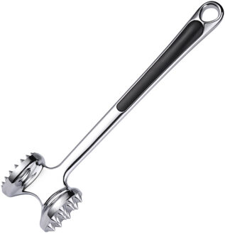 Keuken Rvs Dubbelzijdig Vleesvermalser Mallet/Hamer/Pounder Hamburger Maker Hamburger Pers Vlees Tool