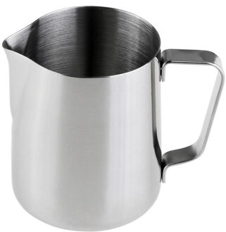 Keuken Rvs Espresso Latte Art Koffie Melk Opschuimen Werper Dampende Melkkan Schuim Container 350/600 ml 350ml