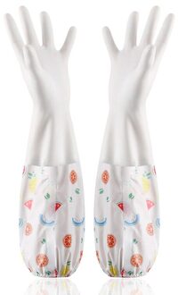 Keuken Schoonmaken Latex Handschoenen Huishoudelijke Warme Duurzaam Waterdicht Afwassen Handschoen Water Dust Stop Schoonmaken Rubber Gereedschap U3