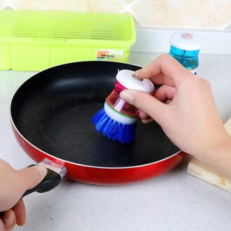 Keuken schoonmaken palm scrubber schoonmaken gereedschaphouder zeepdispenser borstel vaatwasser L0507