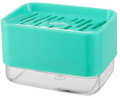 Keuken Schoonmaken Zeep Doos Met Spons Zeep Opbergdoos Keuken Zeepdispenser Spons Scrubber Houder Case cyaan