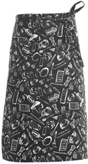 Keuken Schorten Halve Lengte Lange Taille Schort Catering Chefs Obers Uniform 6