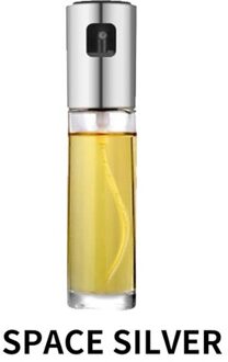 Keuken Set Olie Dispenser Barbecue Glas Mengen Kruiderij Fles Azijn Sojasaus Spuiten Olieman Kruiden Kruiderij Fles een style zilverachtig