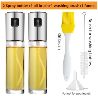 Keuken Set Olie Dispenser Barbecue Glas Mengen Kruiderij Fles Azijn Sojasaus Spuiten Olieman Kruiden Kruiderij Fles reeks B