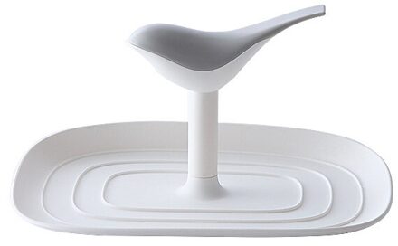 Keuken Spatel Pollepel Plank Vogel Vorm Lepel Rest Pot Deksel Houder Rack Cover Zeef Pad Multifunctionele Stand Containers nordic wit