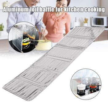 Keuken Splash Proof Baffle Opvouwbare Olie Splash Screen Cover Shield Guard Aluminiumfolie Plaat Voor Gasfornuis MUMR999