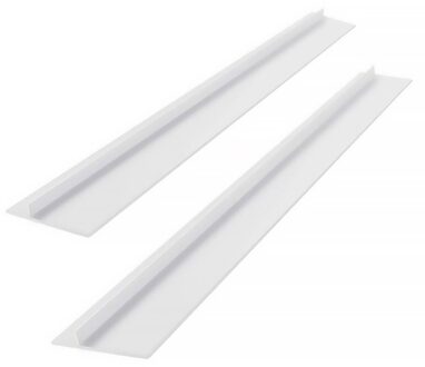 Keuken T-Vorm Anti-Olie Strip Anti-Fouling Afdichtstrip Kachel Teller Ploetert Proof Cover wit