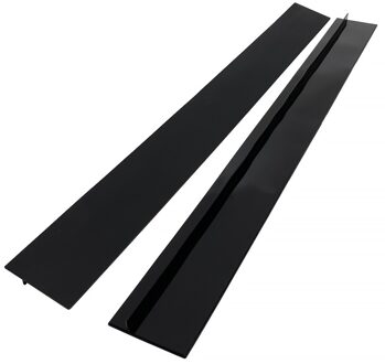 Keuken T-Vorm Anti-Olie Strip Anti-Fouling Afdichtstrip Kachel Teller Ploetert Proof Cover zwart