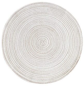 Keuken Tafel Plaat Mat Anti Slip Coaster Warmte Pad Drogen Gerechten Geweven Huishouden Plaatsing Matten Opvouwbare Eettafel Decor Creamy-wit / 36cm