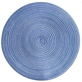 Keuken Tafel Plaat Mat Anti Slip Coaster Warmte Pad Drogen Gerechten Geweven Huishouden Plaatsing Matten Opvouwbare Eettafel Decor donker blauw / 18cm