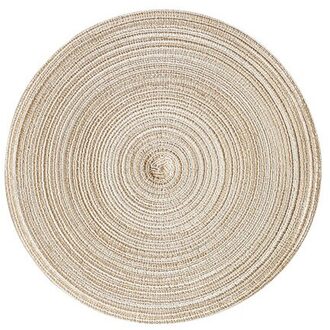 Keuken Tafel Plaat Mat Anti Slip Coaster Warmte Pad Drogen Gerechten Geweven Huishouden Plaatsing Matten Opvouwbare Eettafel Decor koffie kleur / 18cm