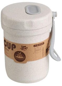 Keuken Tarwe Stro Geïsoleerde Mok Met Deksel Milieuvriendelijke Reizen Mok Koffie Outdoor Reizen Water Bottlee