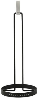 Keuken Tissue Opbergrek Verticale Papier Handdoekenrek Huishouden Papierrol Houder Plastic Wrap Opbergrek 11 zwart