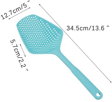 Keuken Tool 1Pc Nylon Vergiet Koken Schop Groente Zeef Non-stick Frieten Filter Keuken Gadgets En Accessoires blauw
