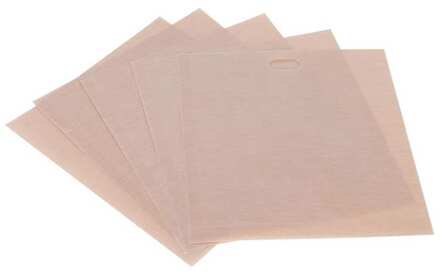 Keuken Tool 5Pcs Non-stick Magnetron Toast Zak Food Grade Herbruikbare Barbecue Tas Voor Barbecue Bakken Grillen picknick 17x19cm