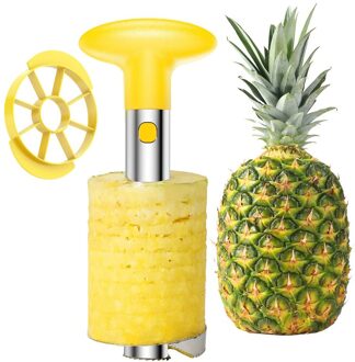 Keuken Tool Rvs Fruit Ananas Peeler Dehorning Slicer Cutter