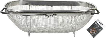 Keuken vergiet Extendable - 34 x 25 x 11 cm - vergiet voor voedsel - Metaal