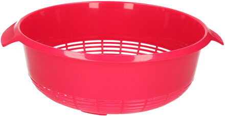 keuken vergiet - roze - 27 x 23 x 9 cm - Laag model - kunststof - keuken accessoires