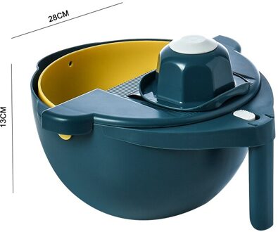 Keuken Versnipperd Groenten Multifunctionele Snijden Voedsel Aardappel Wortel Veggie Rasp Chopper Keuken Wortel Aardappel Snijgereedschap blauw