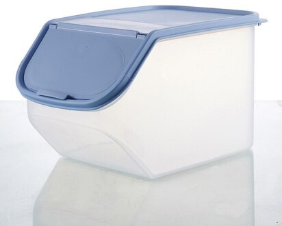 Keuken Voedsel Graan Rijst Container Mooie Keuken Rijst Fruit Opbergdoos Vat Graan Grote Capaciteit Graan Draagbare Container #30 blauw S