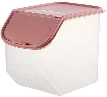 Keuken Voedsel Graan Rijst Container Mooie Keuken Rijst Fruit Opbergdoos Vat Graan Grote Capaciteit Graan Draagbare Container #30 roze L
